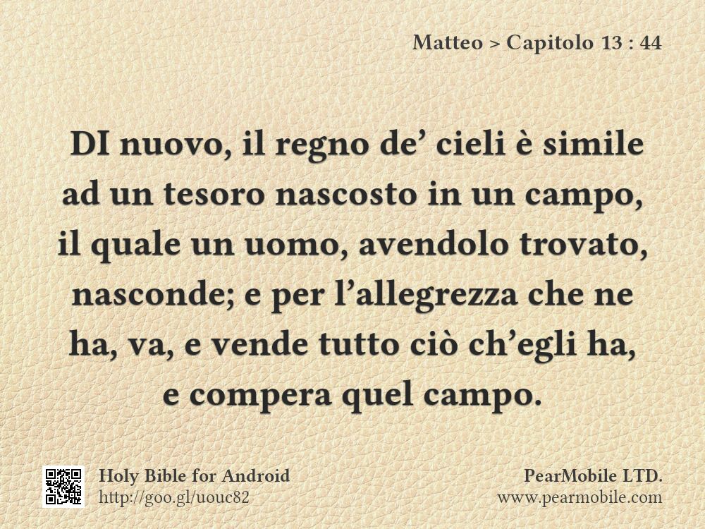 Matteo, Capitolo 13:44